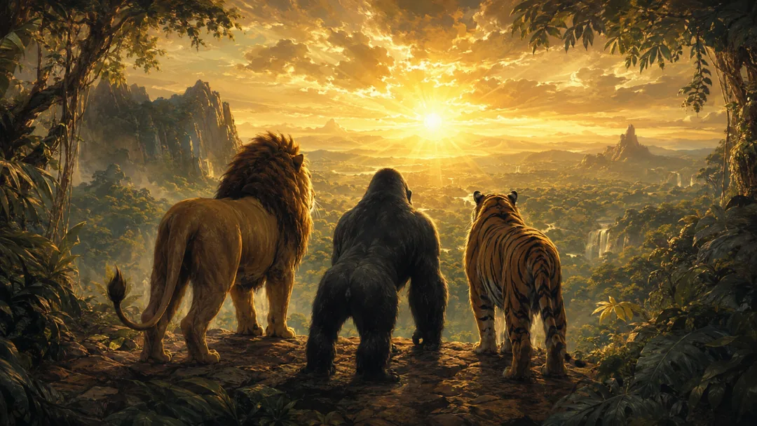Jungle Duel victory scene